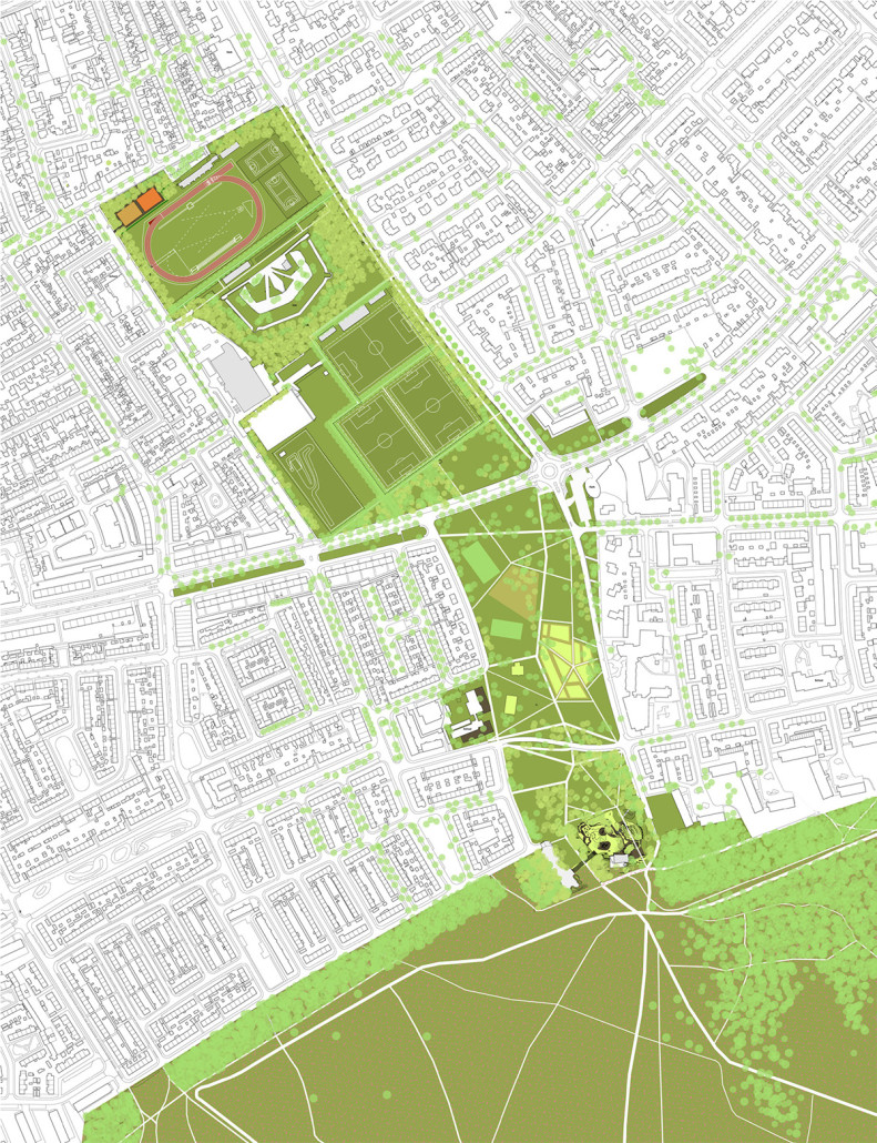 telefoon eigendom eer De Groene Long – Bussum – Dijk&co Landschapsarchitectuur